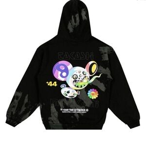 +44 x Takashi Murakami Mind Warp Hoodie Black